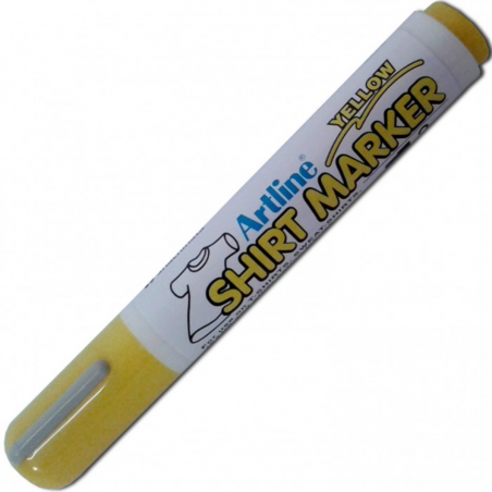 Artline Shirt Marker - Marcatore per stoffa punta tonda Yellow