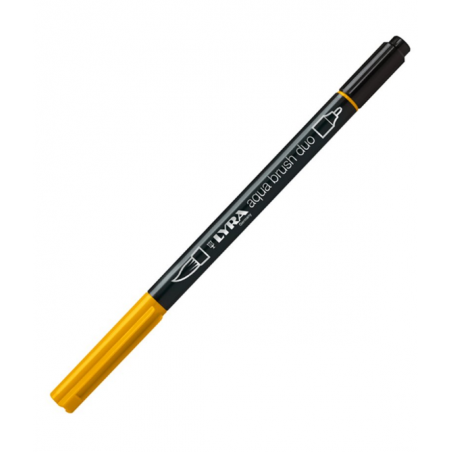 Lyra Aqua Brush Duo Marcatore Giallo Cromo Scuro