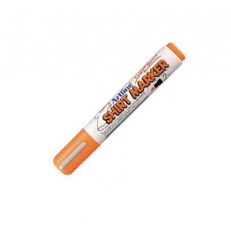 Artline Shirt Marker - Marcatore per stoffa punta tonda Fluo Orange