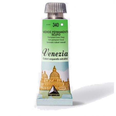 340 ACQUERELLO VENEZIA: VERDE PERMANENTE SCURO TUBETTO 15ML