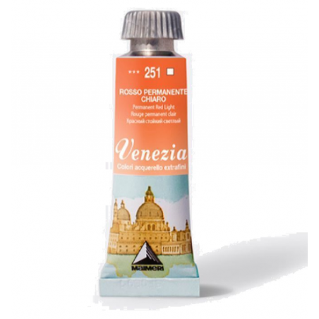251 ACQUERELLO VENEZIA: ROSSO PERMANENTE CHIARO TUBETTO 15ML